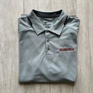 Nike Auburn Tigers Gray Dri-Fit Polo